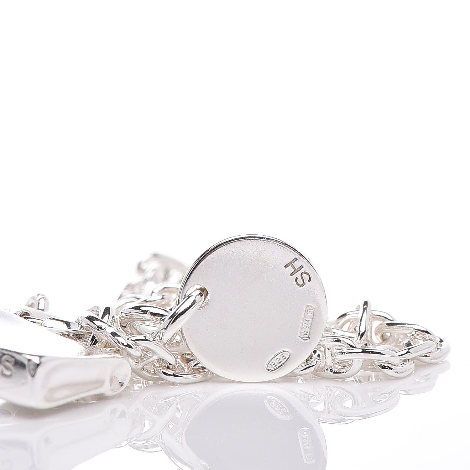 Hermes Sterling Silver Mini Birkin Amulette Bracelet SH 7 of 7
