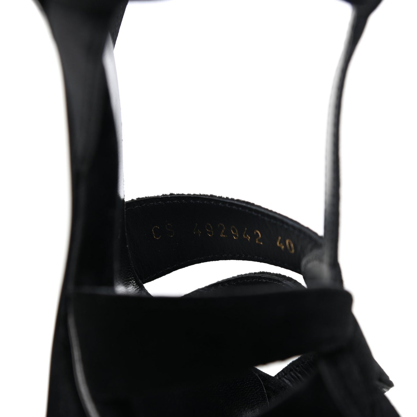 Velvet Tribute 105 Platform Sandals 40 Black