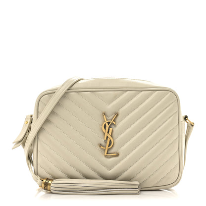 Saint Laurent Calfskin Matelasse Monogram Lou Camera Bag Crema Soft 1 of 16