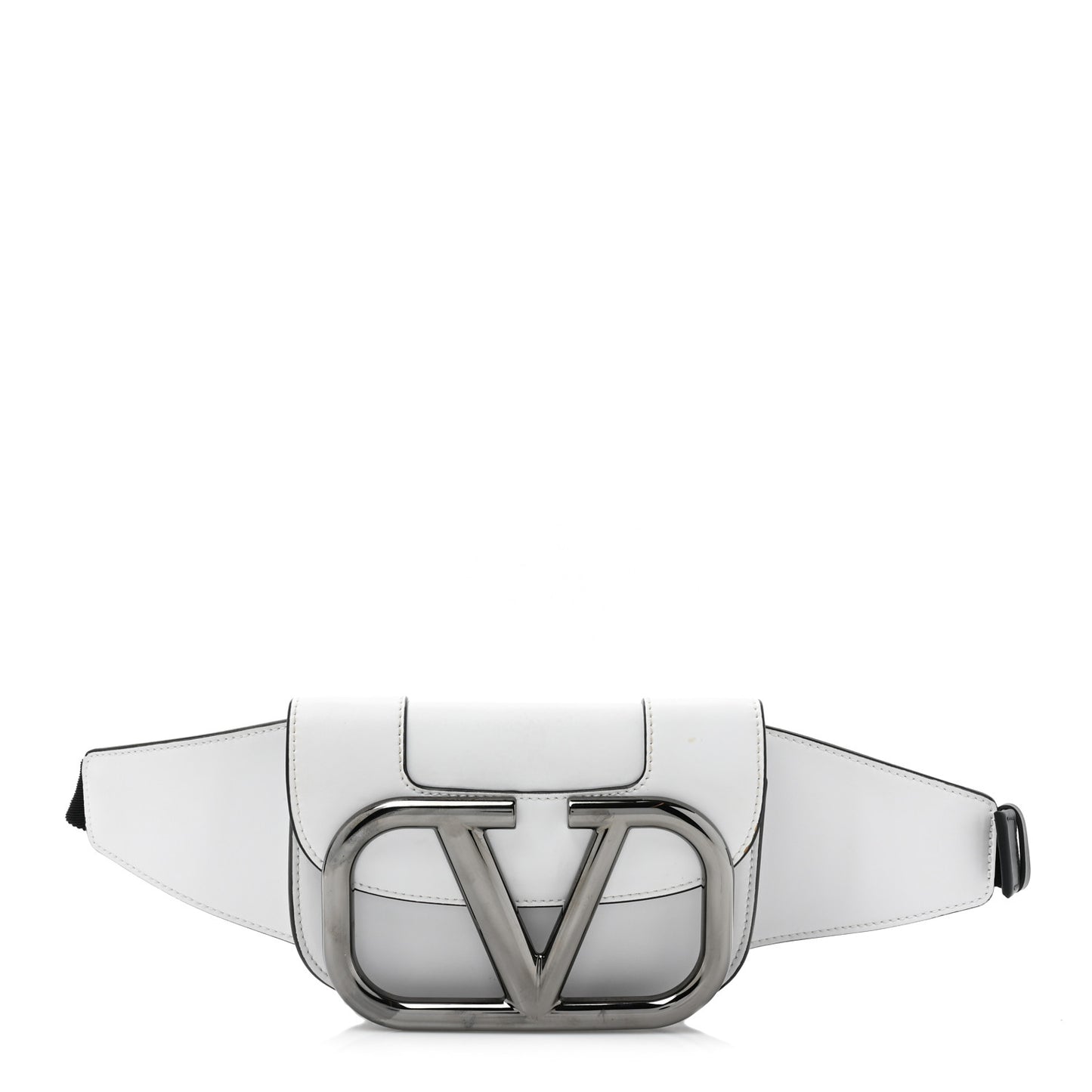 Calfskin Supervee Belt Bag White