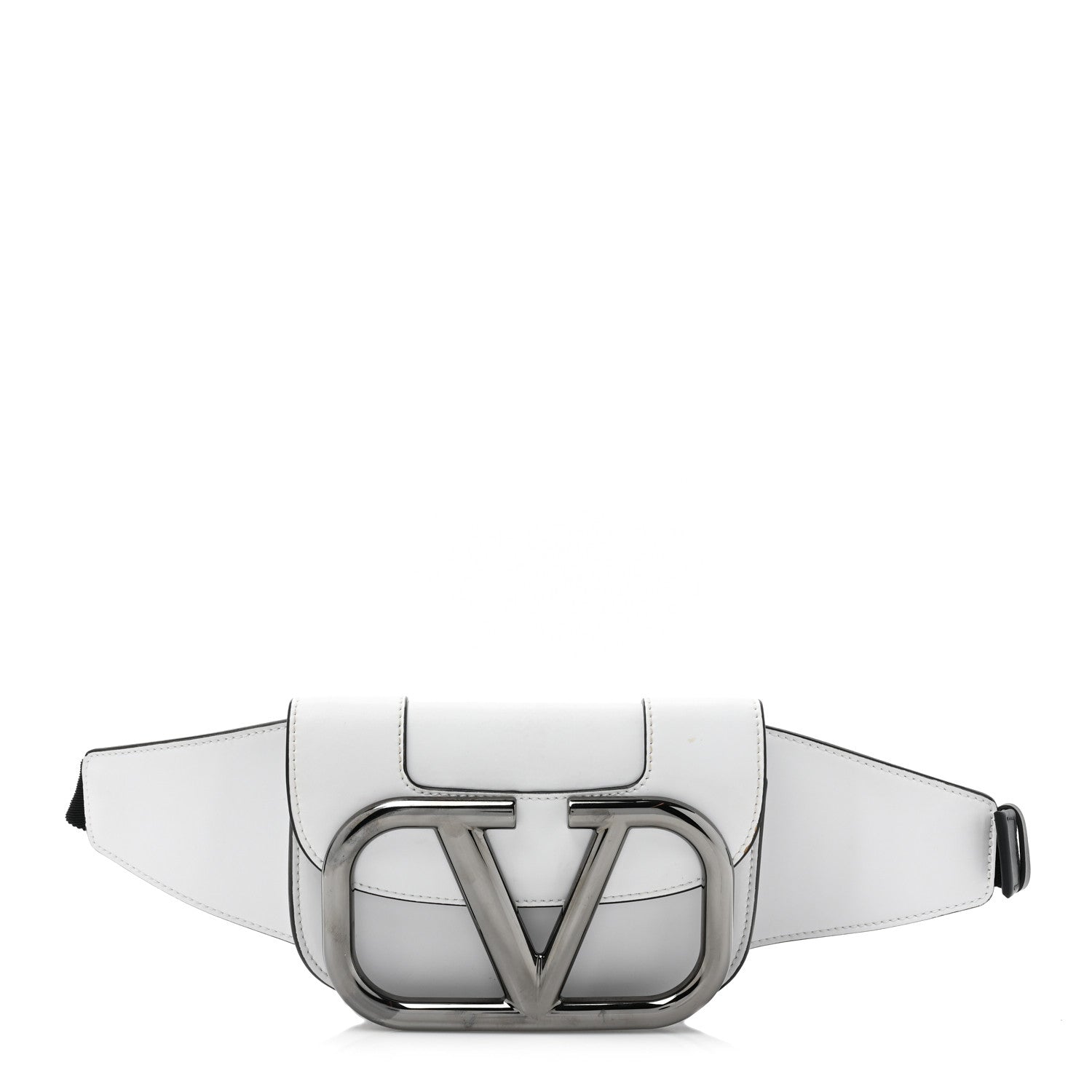 Valentino Garavani Calfskin Supervee Belt Bag White 1 of 9