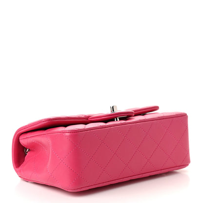 Chanel Lambskin Quilted Mini Rectangular Flap Pink 4 of 12