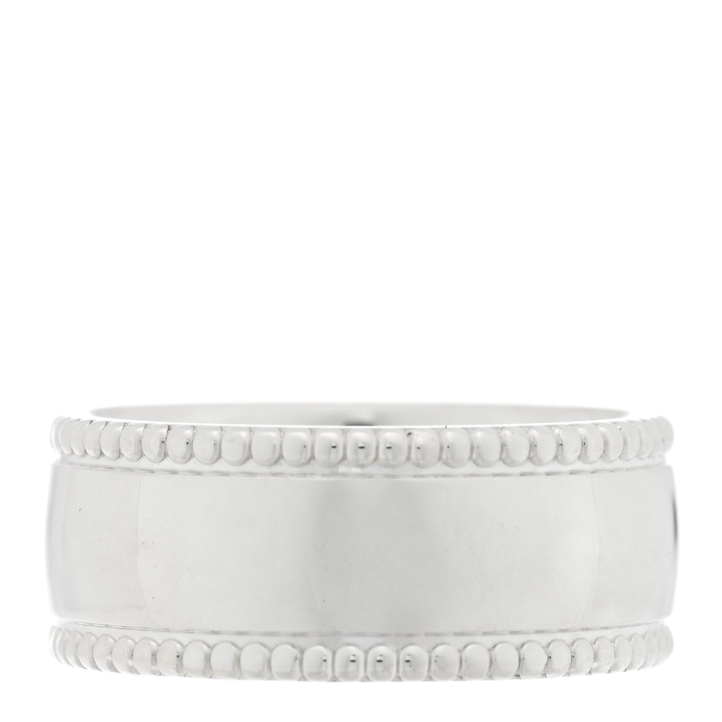 Sterling Silver Milgrain Logo Band Ring 53 6.25