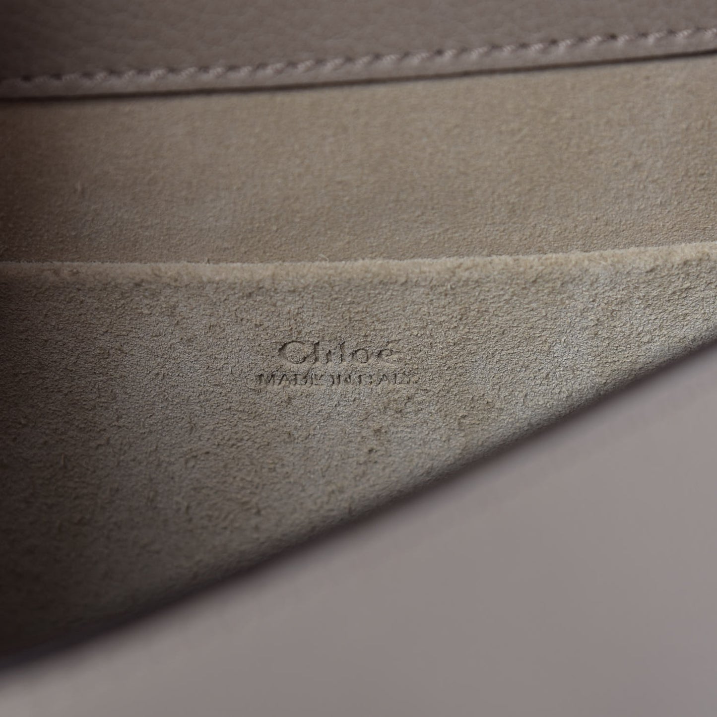 Calfskin Suede Medium Nile Bracelet Bag Motty Grey