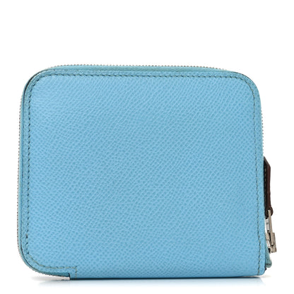 Hermes Epsom Silk'In Compact Wallet Celeste 1 of 10
