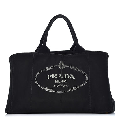 Prada Canapa Logo Tote Black 1 of 13