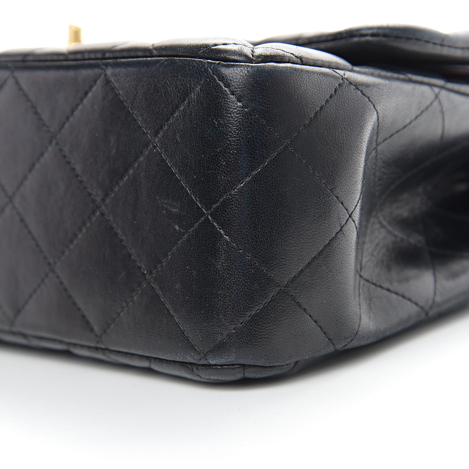Chanel Lambskin Quilted Jumbo Double Flap Black 11 of 12