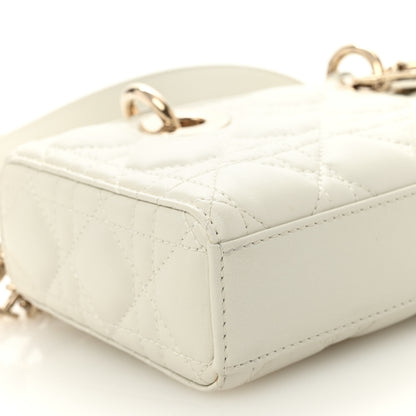 Christian Dior Lambskin Cannage Small Lady D-Joy Latte 26 of 31