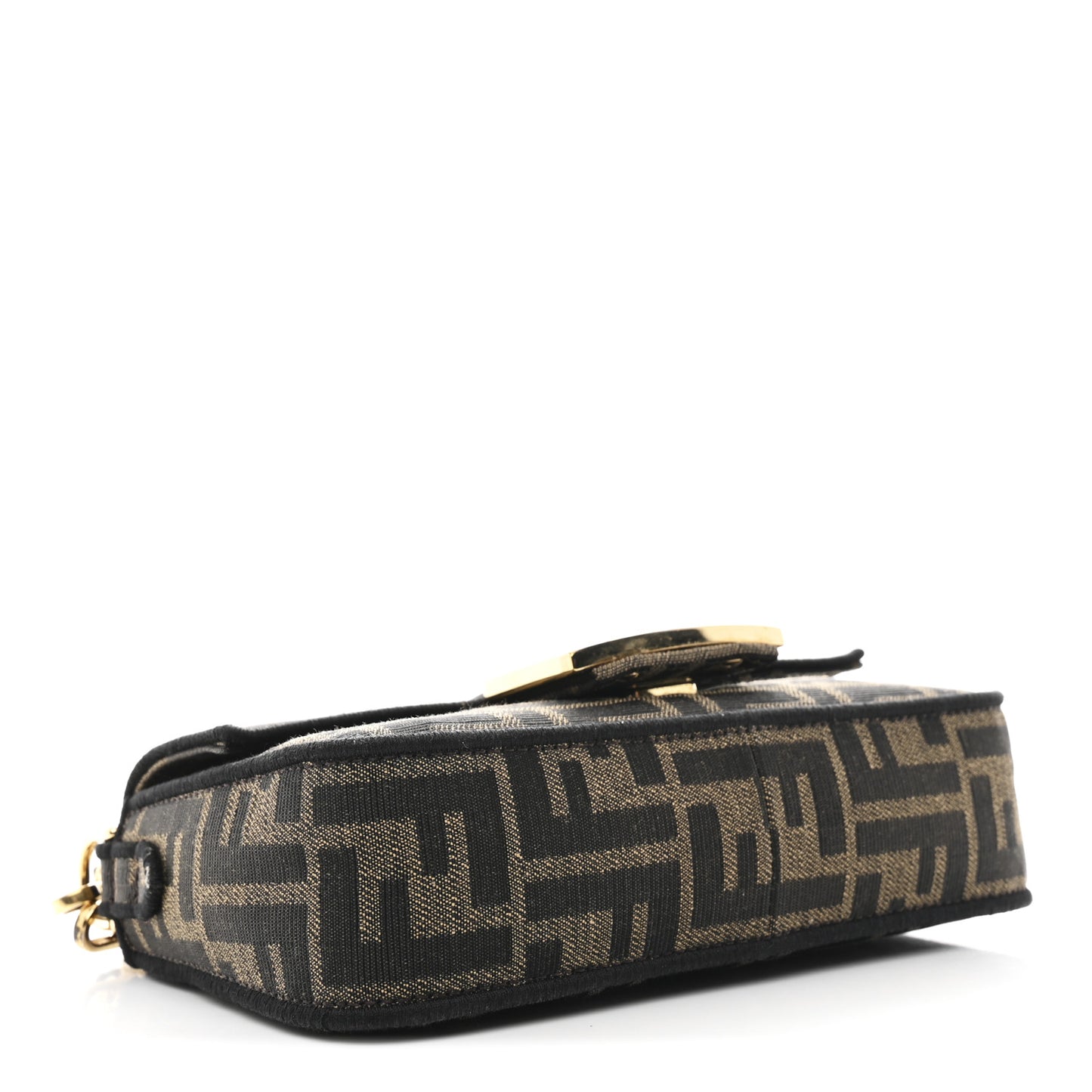 Fabric Jacquard FF 1974 Mini Baguette Tobacco Moro Black