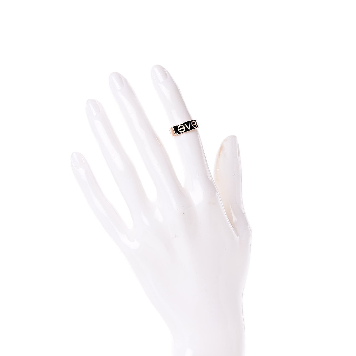 18K Pink Gold 5.5mm Engraved LOVE Ring 46 3.75