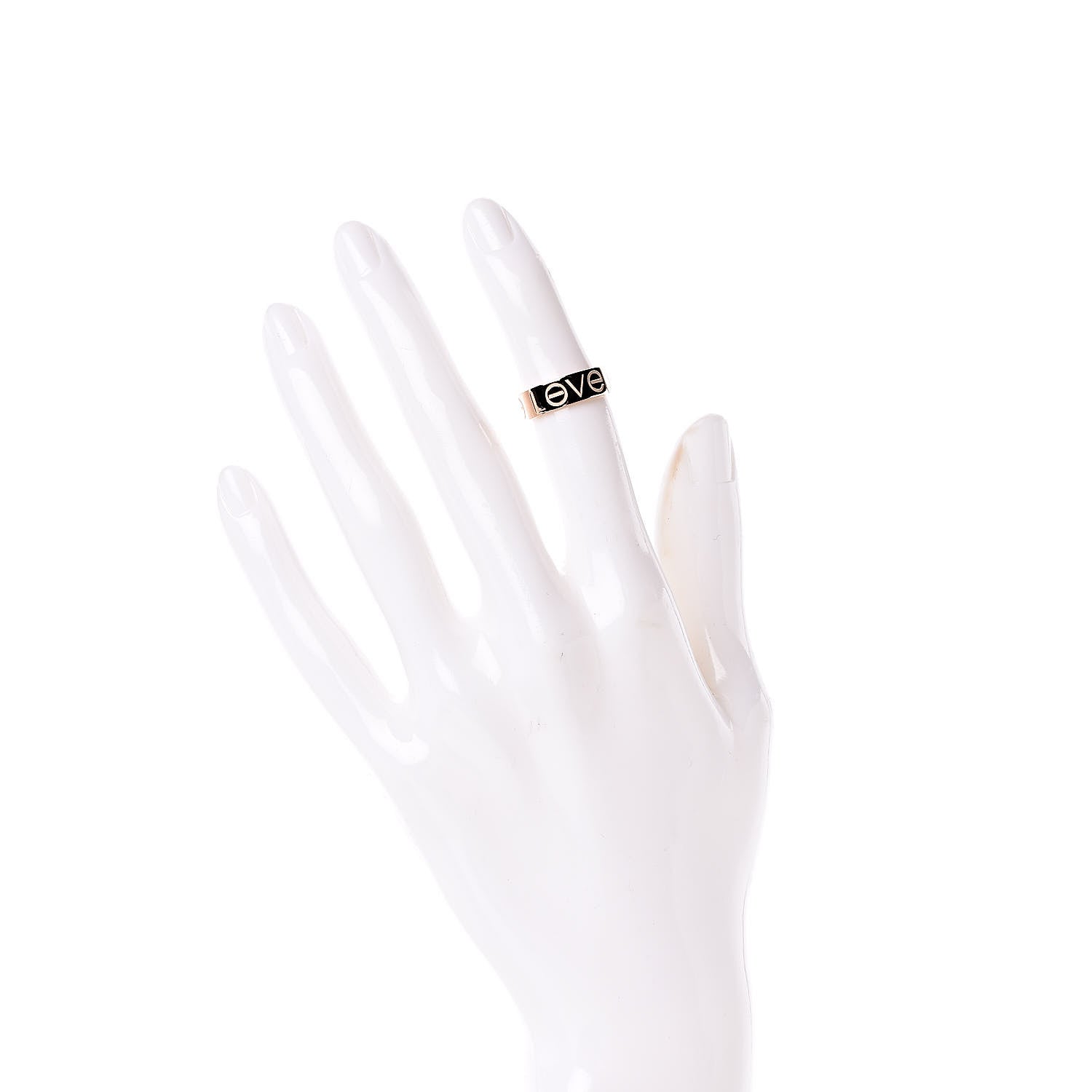 Cartier 18K Pink Gold 5.5mm Engraved LOVE Ring 46 3.75 2 of 4