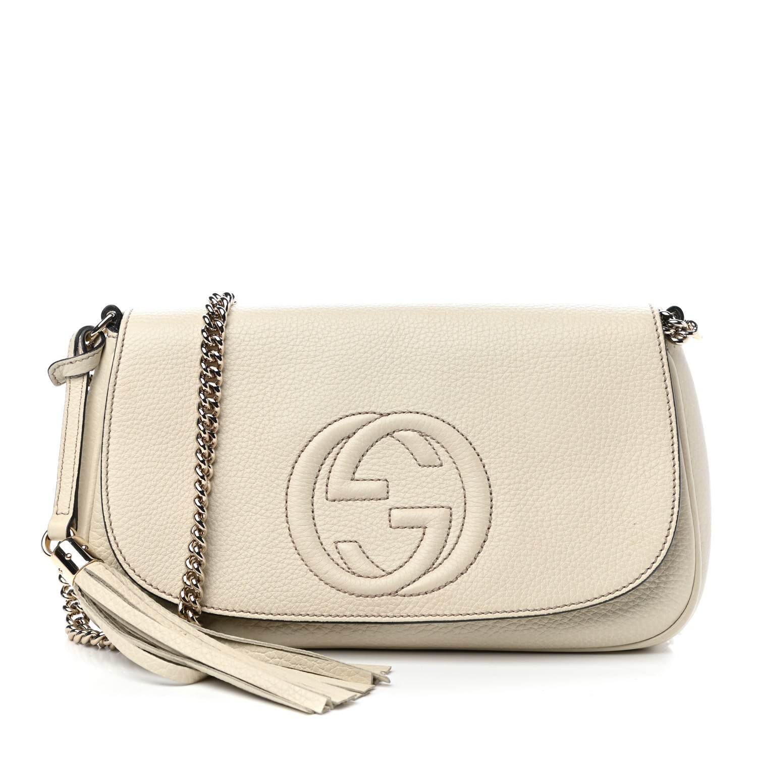 Gucci Cellarius Calfskin Medium Soho Flap Crossbody Ivoire 1 of 10