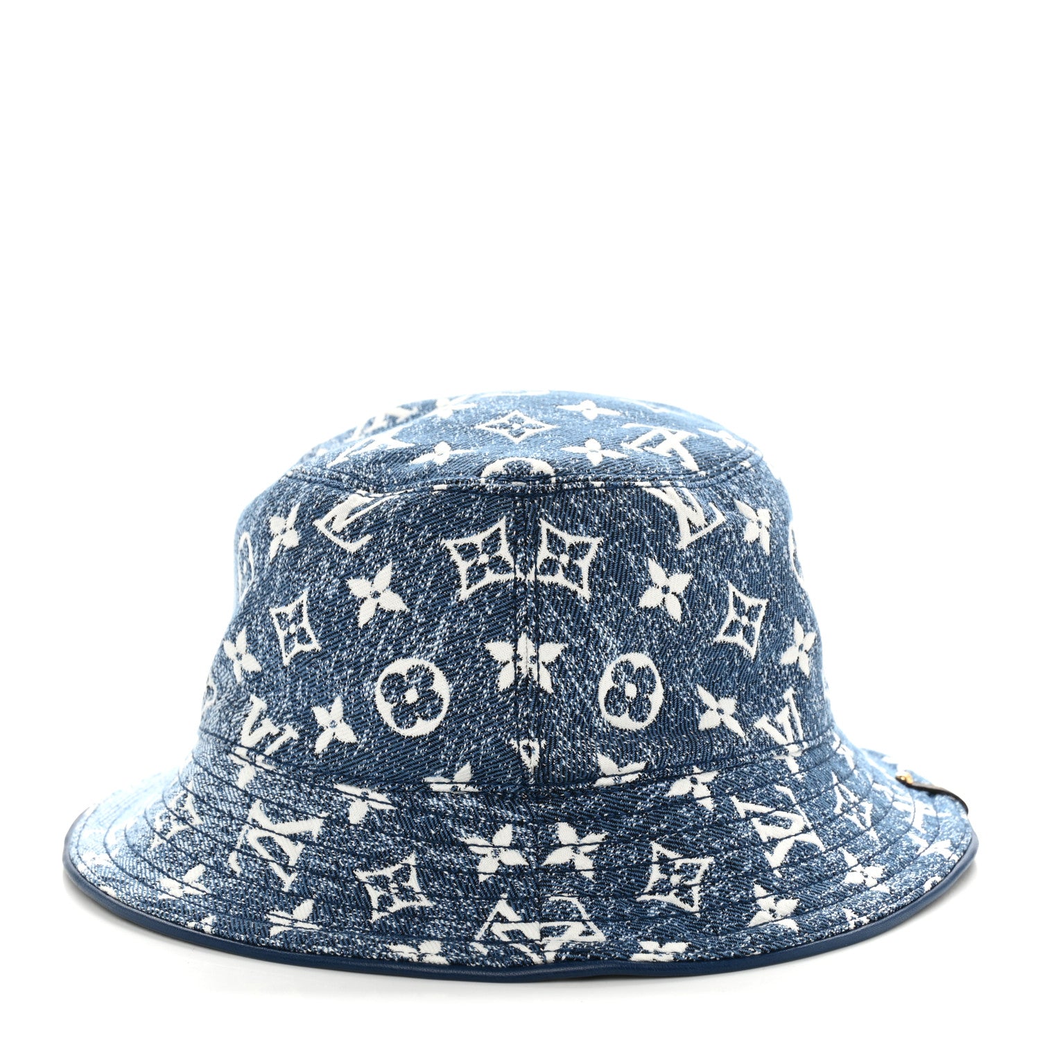 Louis Vuitton Monogram Denim Jacquard Bob Bucket Hat S Blue 5 of 8