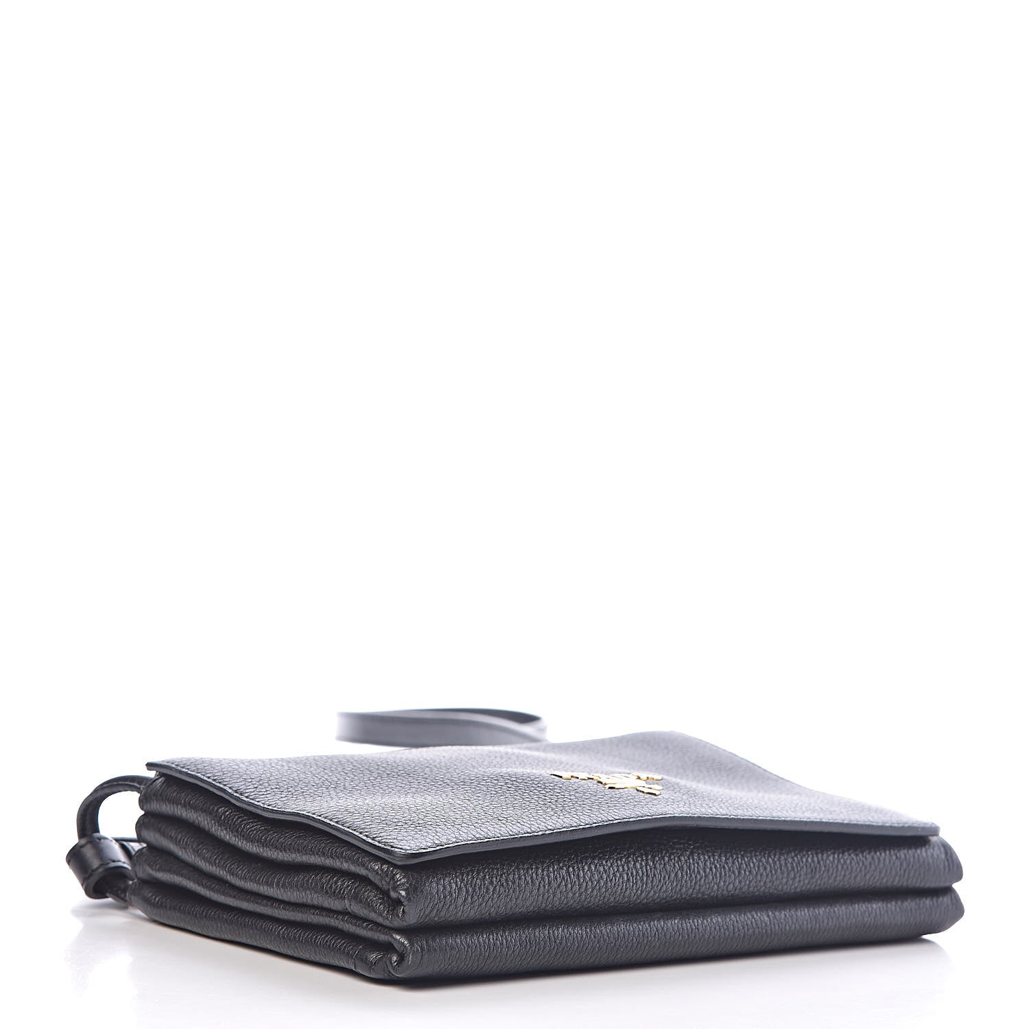 Prada Vitello Daino Crossbody Flap Black 4 of 10