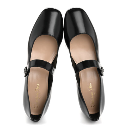 Christian Dior Brushed Calfskin Uniform 30mm Pumps 40 Black 2 of 9