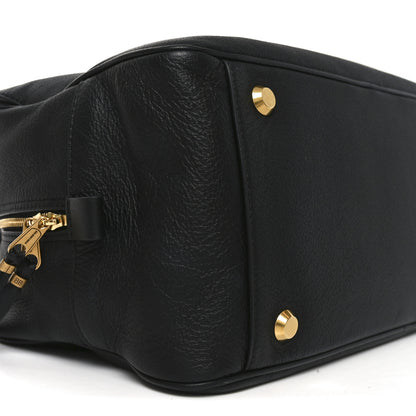 Balenciaga Grained Calfskin Medium Carrie Bowling Bag Black 8 of 9
