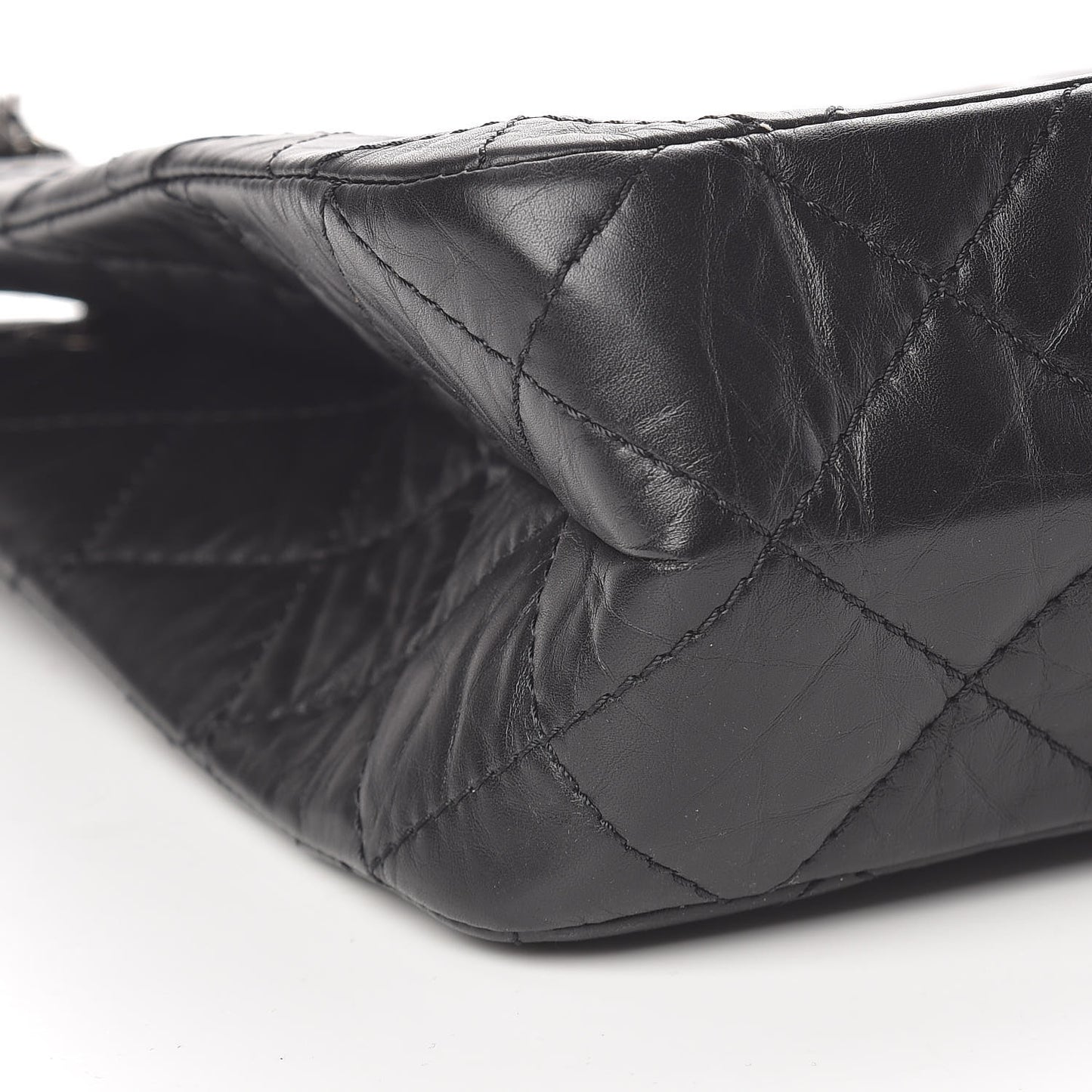 Aged Calfskin Quilted Reissue 2.55 Tote Black