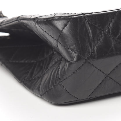 Chanel Aged Calfskin Quilted Reissue 2.55 Tote Black 9 of 10