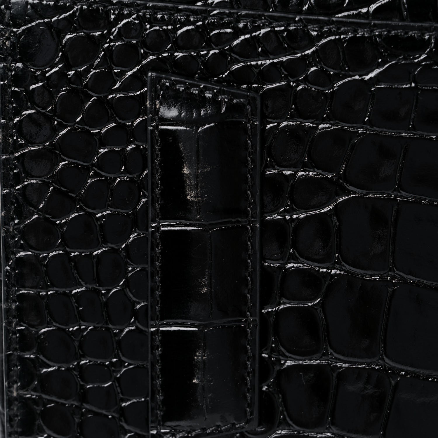 Givenchy Calfskin Crocodile Embossed Small Antigona Black 13 of 15