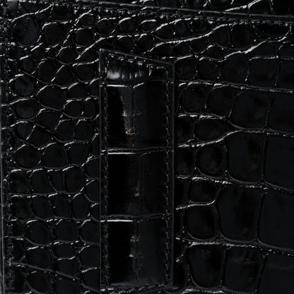 Givenchy Calfskin Crocodile Embossed Small Antigona Black 13 of 15