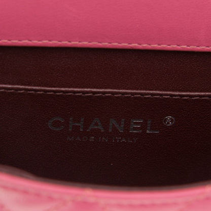 Chanel Lambskin Quilted Mini Crossing Times Flap Pink 6 of 7