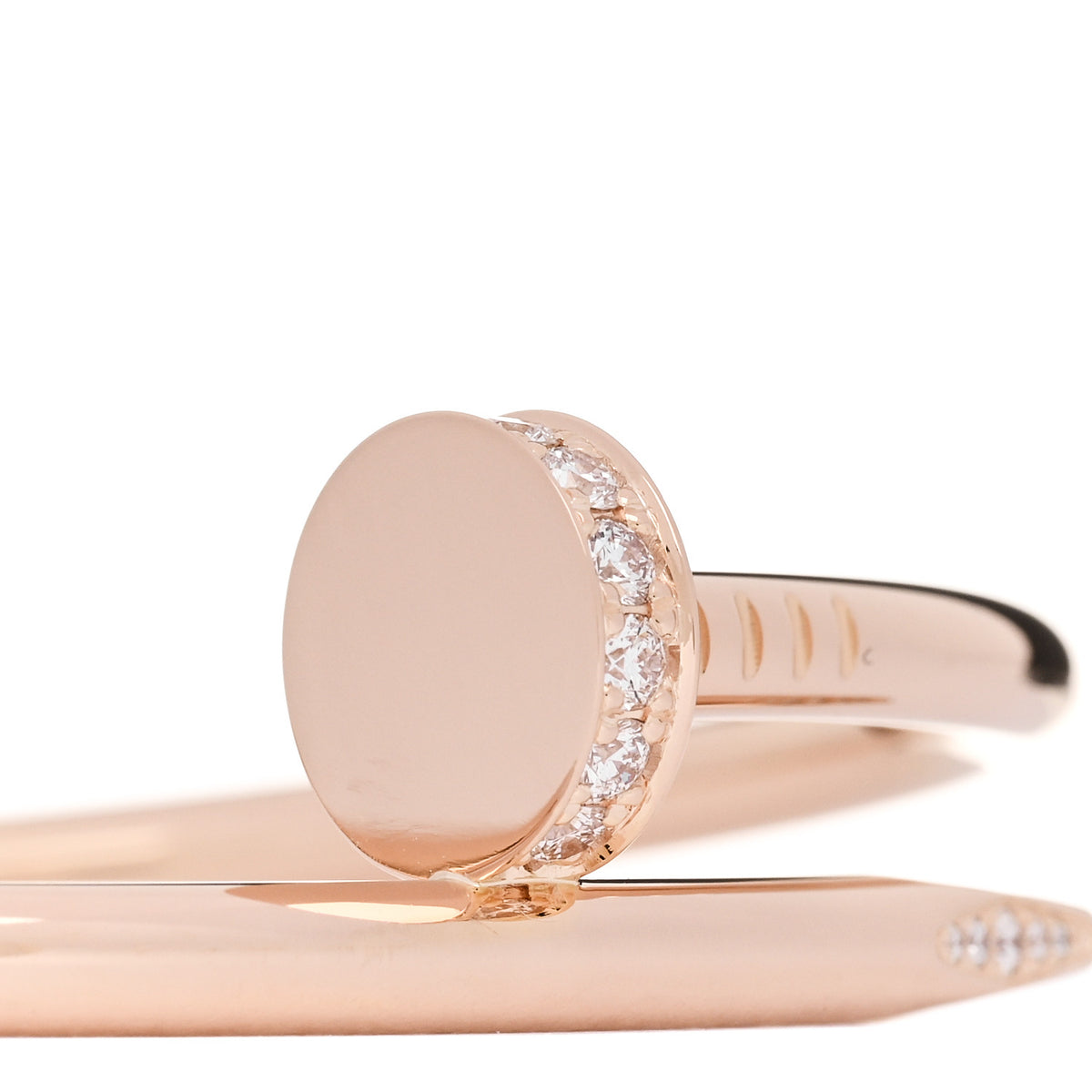 18K Pink Gold Diamond Juste Un Clou Bracelet 16