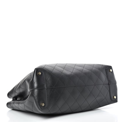 Chanel Calfskin Large Serial Shopper Tote Black 3 of 13