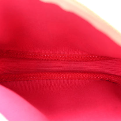 Louis Vuitton Damier Azur 2021 Christmas Animation Hollywood Mini Pochette Accessories Fuchsia 5 of 11