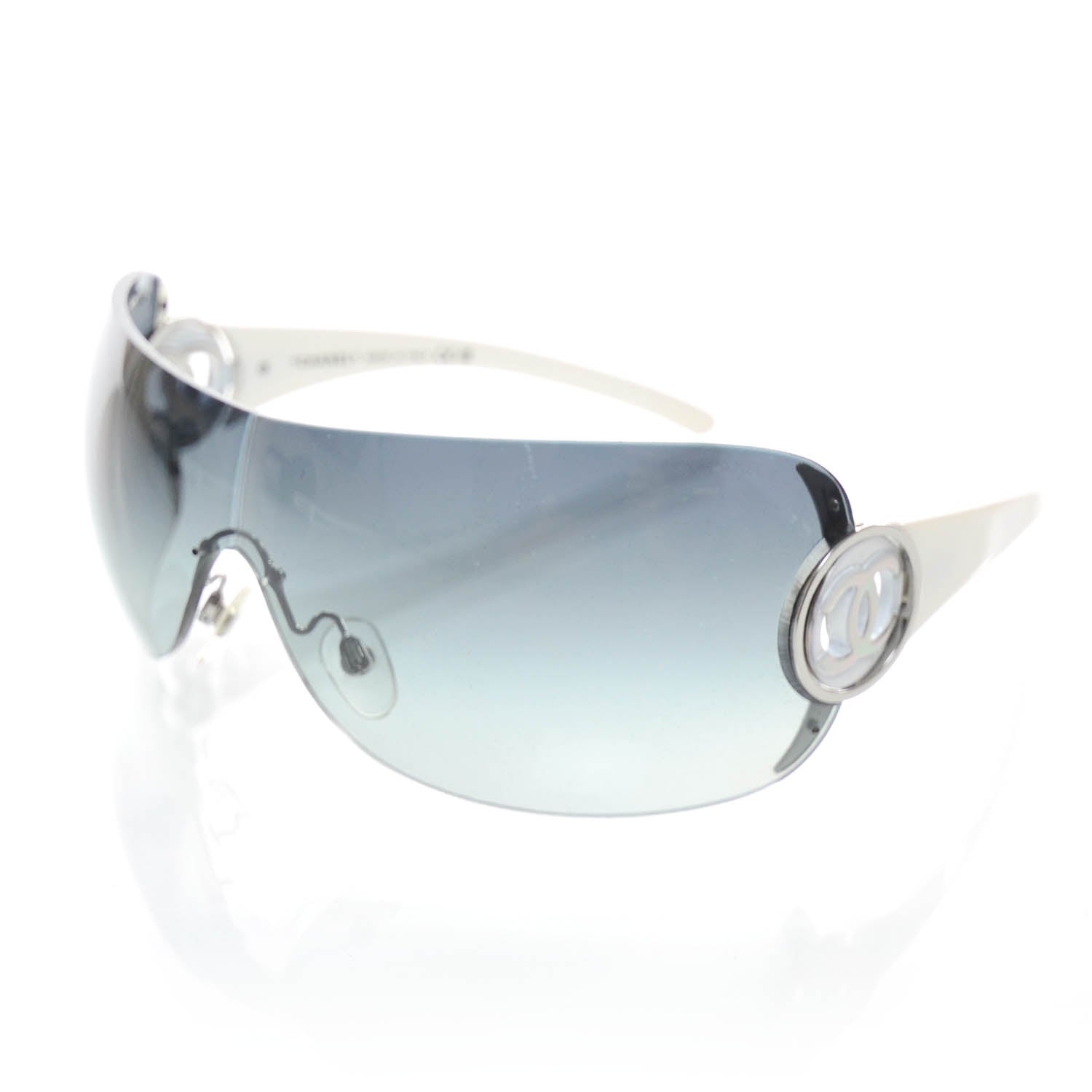Chanel CC Logo Sunglasses 4145 White 8 of 9