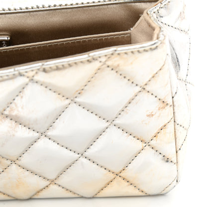 Chanel Metallic Lambskin Quilted Mini Around the World Flap Silver 15 of 20