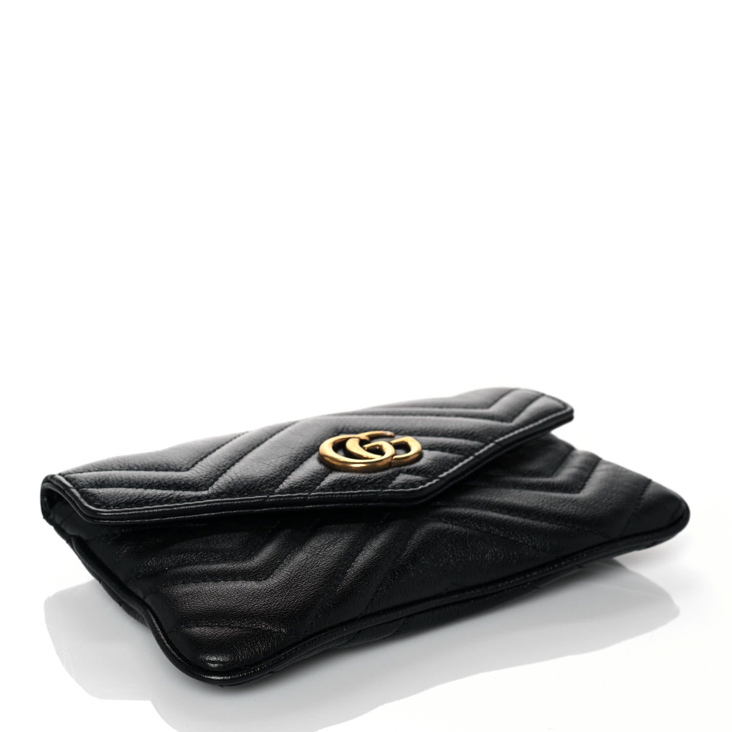 Gucci Calfskin Matelasse GG Marmont 2.0 Multi Belt Bag 85 34 Black 5 of 27