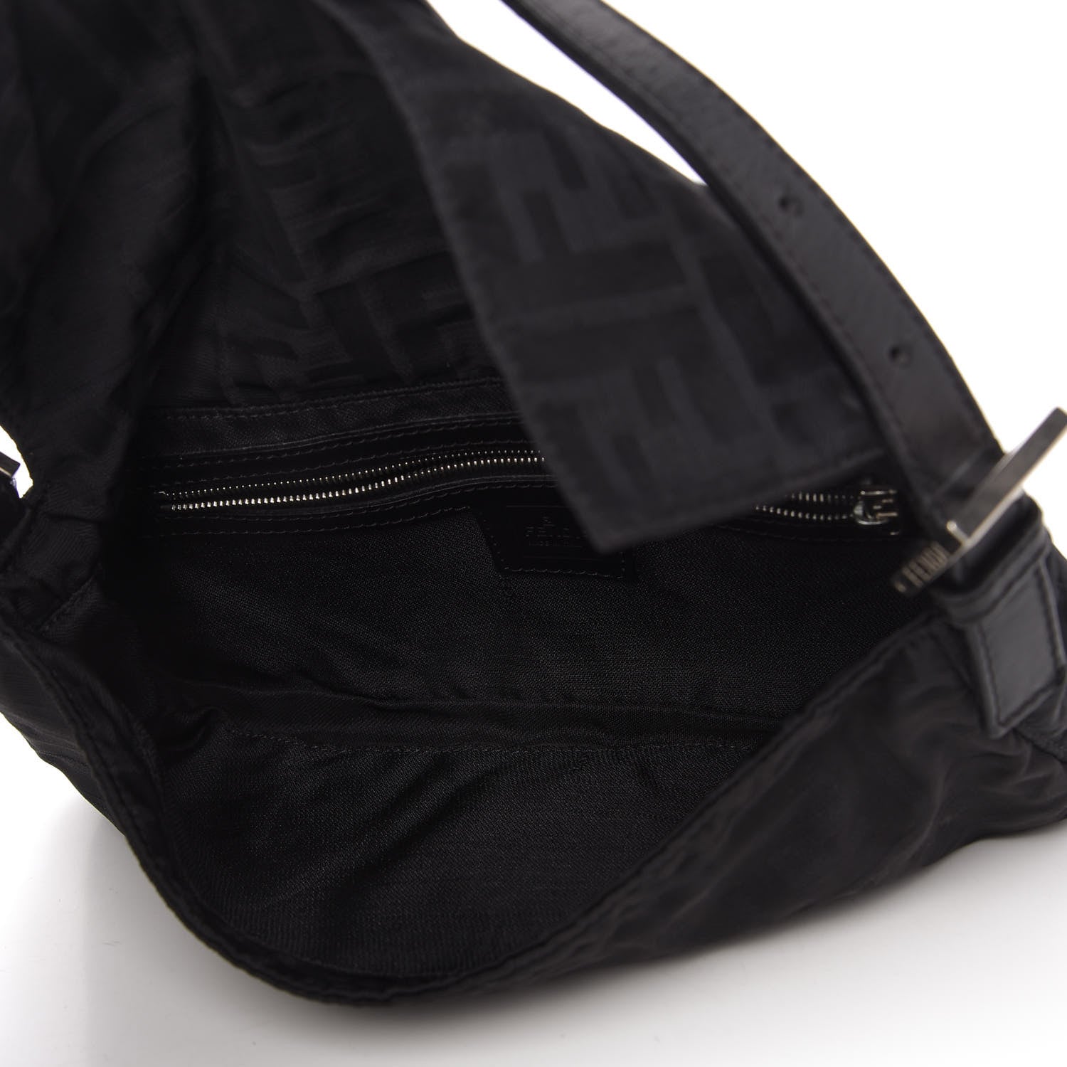 Fendi Nylon Zucca Baguette Black 5 of 9
