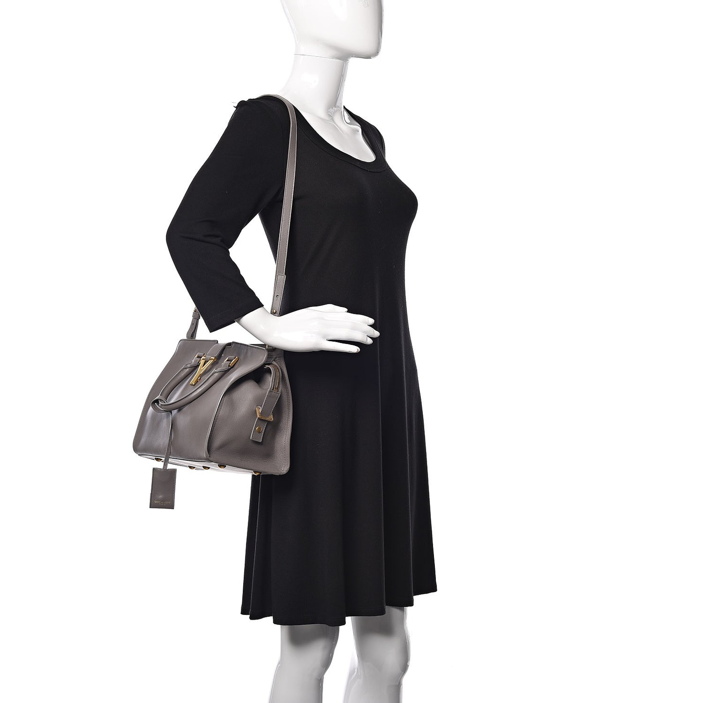 Calfskin Small Classic Y Cabas Fog