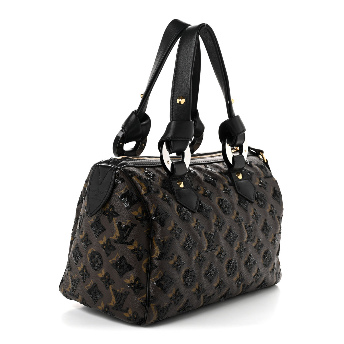 Monogram Sequins Eclipse Speedy 28 Black