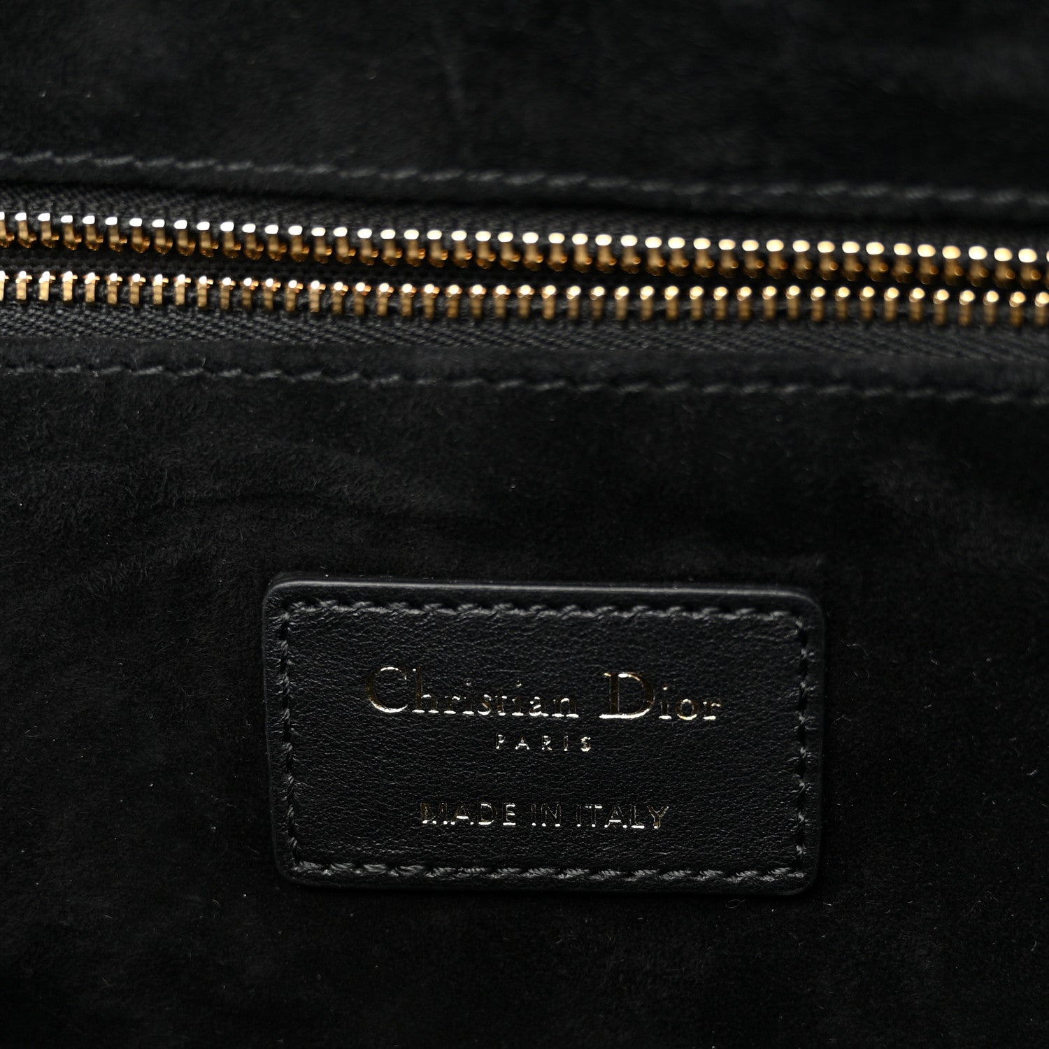 Christian Dior Calfskin Macro Cannage Medium Book Tote Black 5 of 10