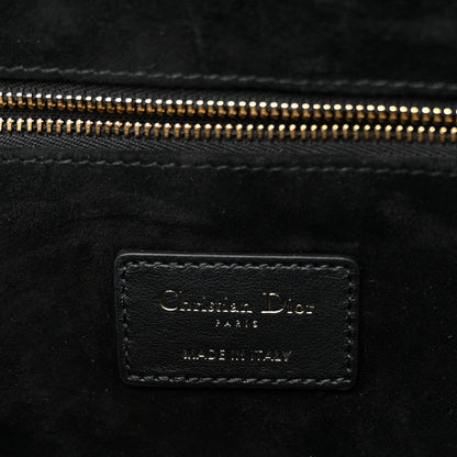 Christian Dior Calfskin Macro Cannage Medium Book Tote Black 5 of 10