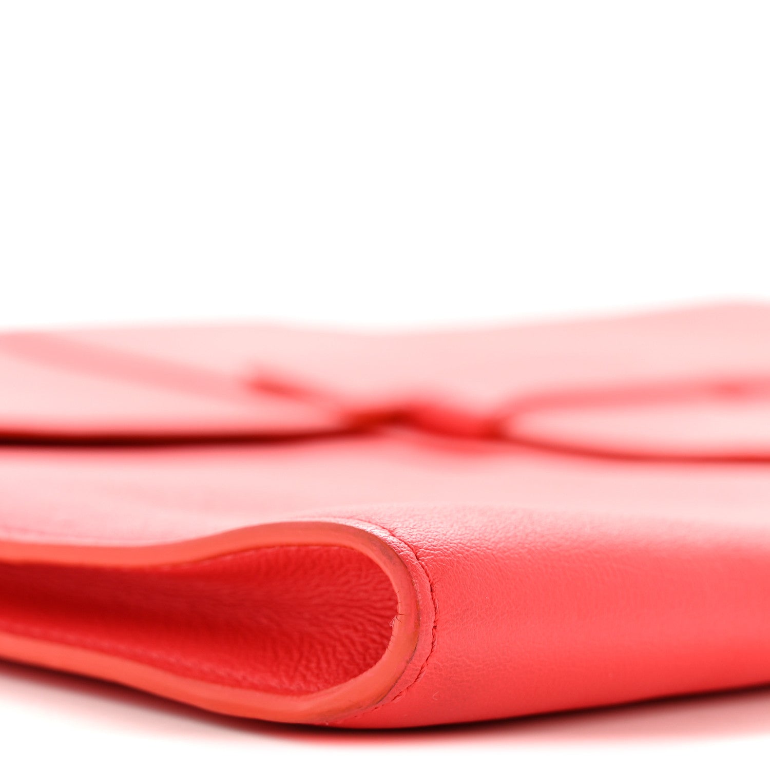 Delvaux Taurillon Crispe Presse A5 Pouch Red 8 of 12
