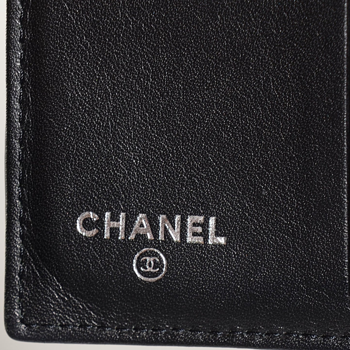 Patent Quilted Brilliant French Flap Wallet Black