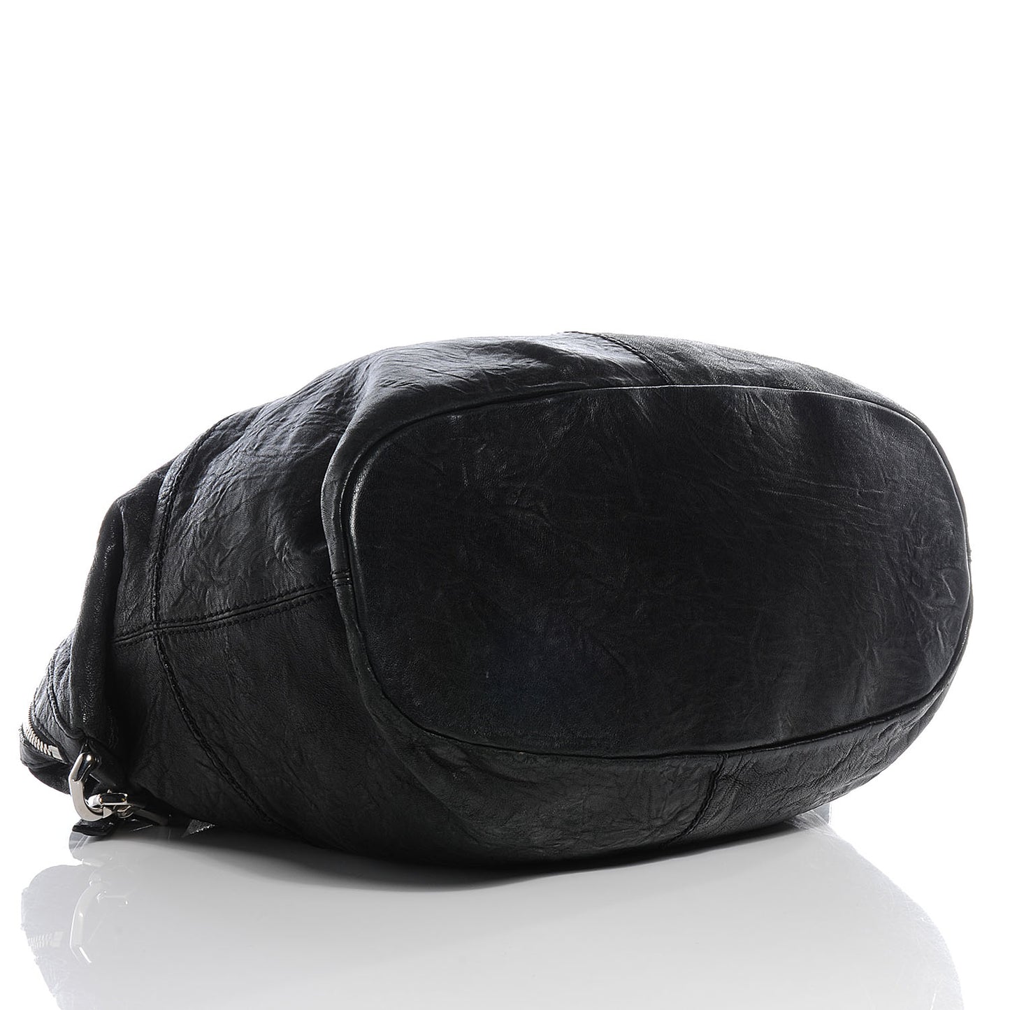 Wrinkled Lambskin Medium Nightingale Black