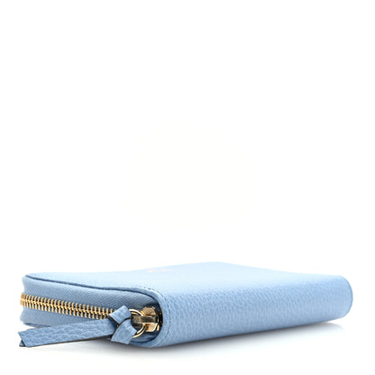 Gucci Dollar Calfskin Medium Swing Zip Around Wallet Light Blue 4 of 7