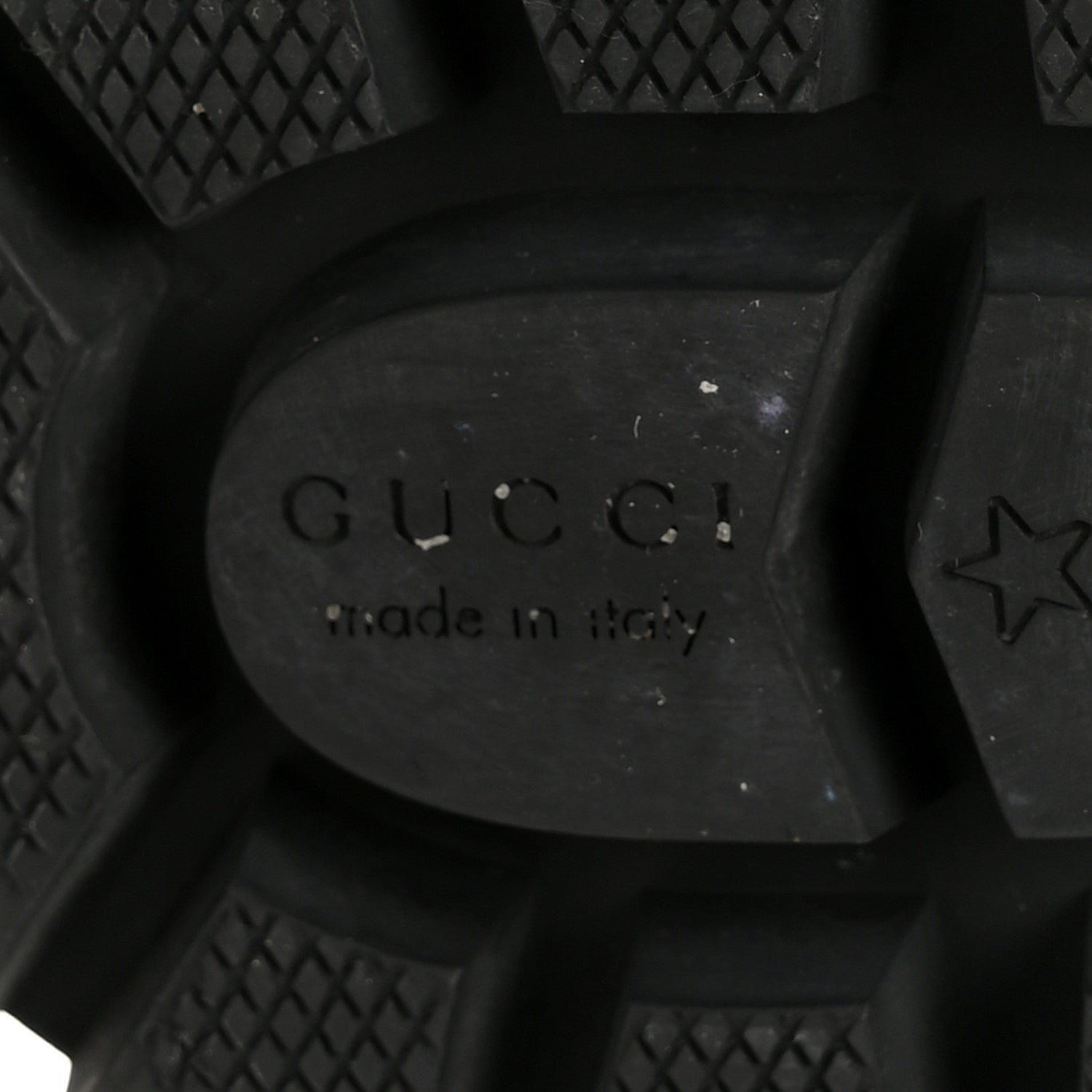 Gucci Tweed GG Monogram Lace Up Combat Ankle Boots 38 Black 7 of 10