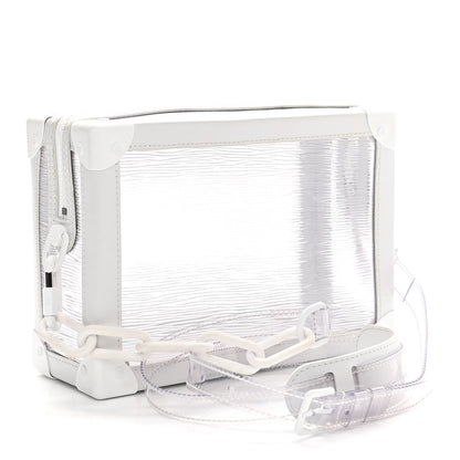 Louis Vuitton Calfskin PVC Epi Plage Soft Trunk Optic White 3 of 11