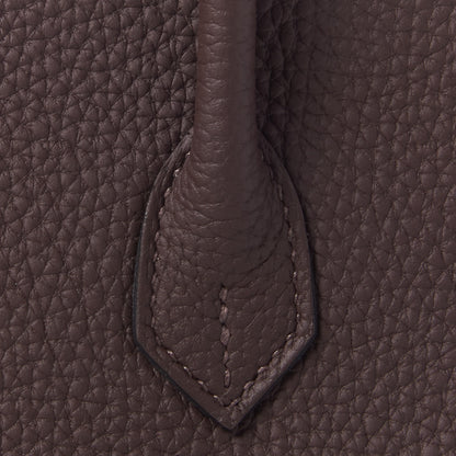 Hermes Togo Birkin 25 Chocolate 8 of 32