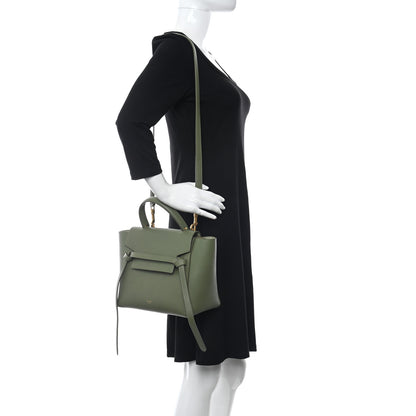 Celine Grained Calfskin Micro Belt Bag Army Green 2 of 11