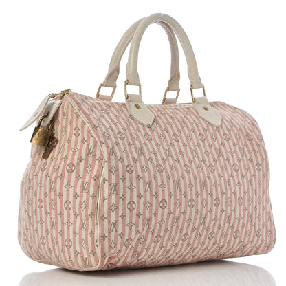 Louis Vuitton Mini Lin Croisette Speedy 30 Rouge 3 of 12