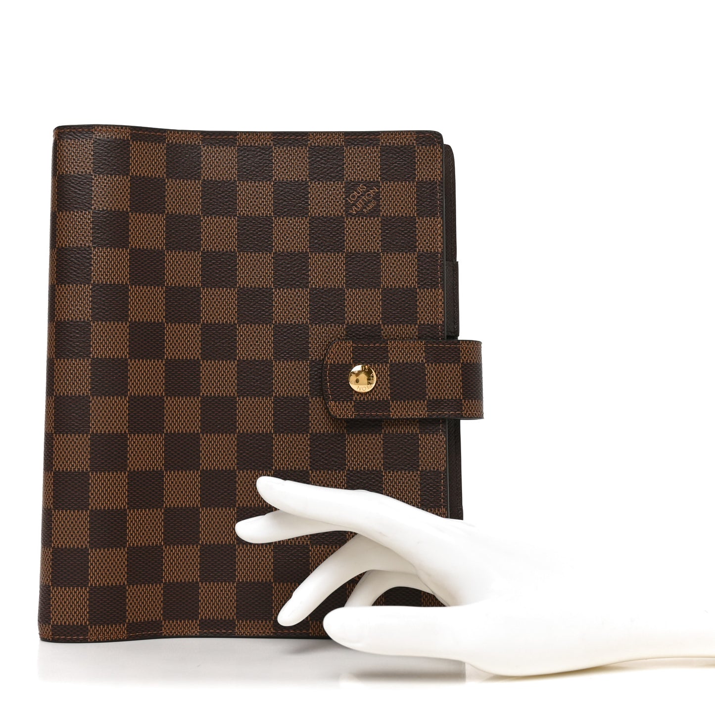 Damier Ebene Large Ring Agenda Cover