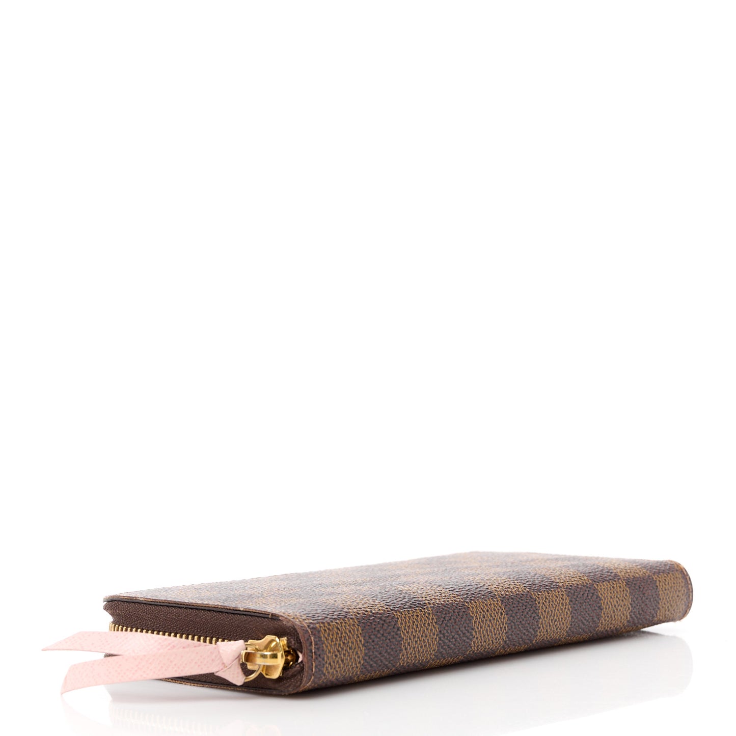 Damier Ebene Clemence Wallet Rose Ballerine