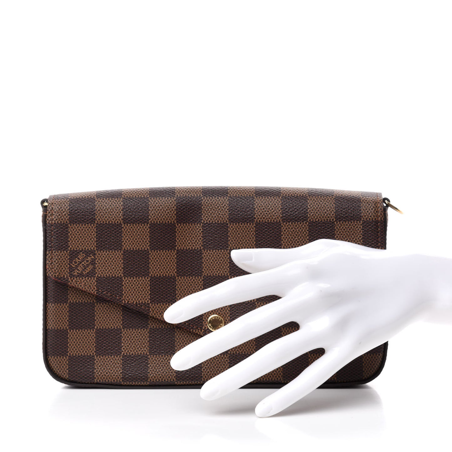 Damier Ebene Pochette Felicie Chain Wallet