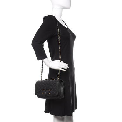 Chanel Caviar Quilted Medium CC Filigree Flap Black 2 of 11
