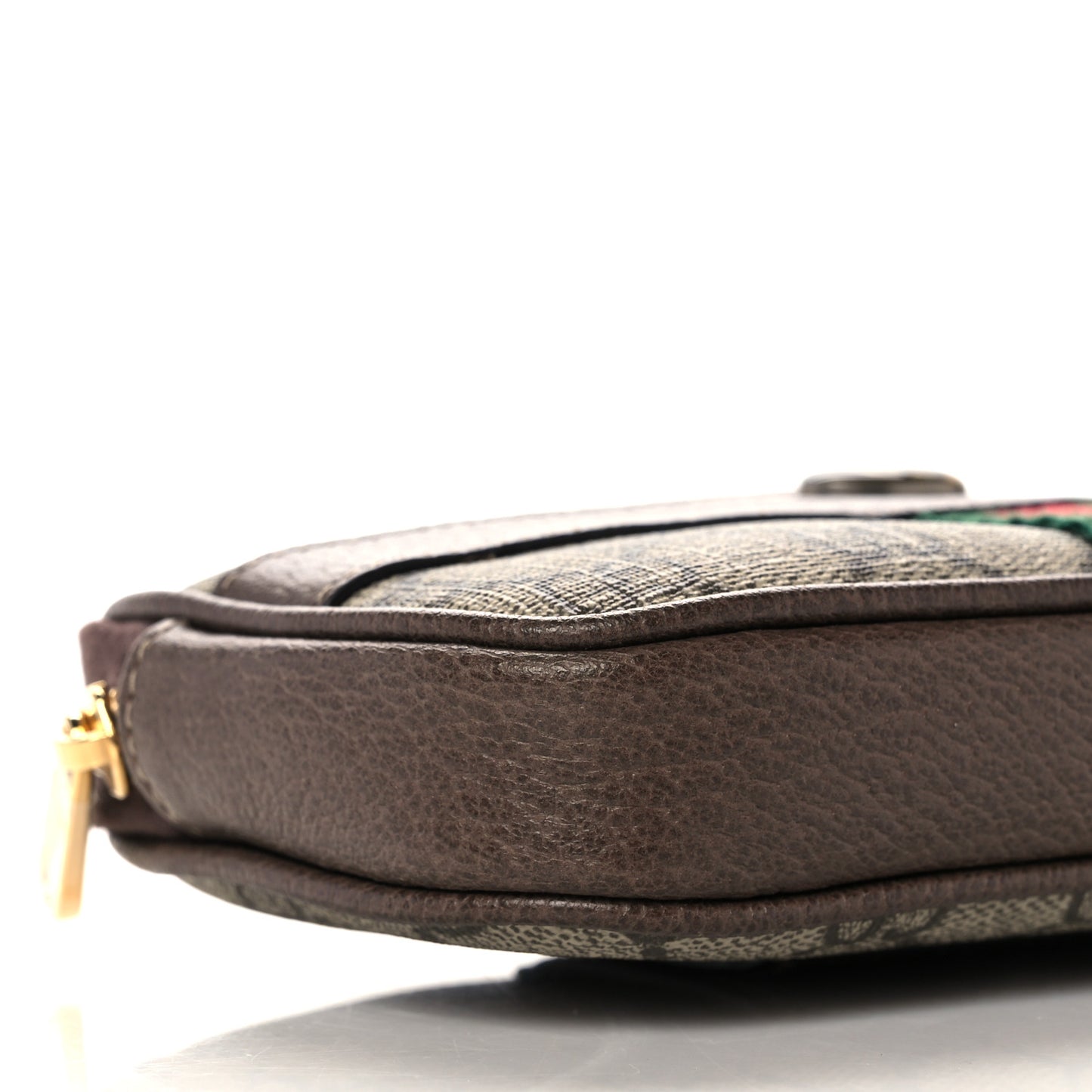 GG Supreme Monogram Ophidia Belted iPhone Case 75 30 Dark Brown